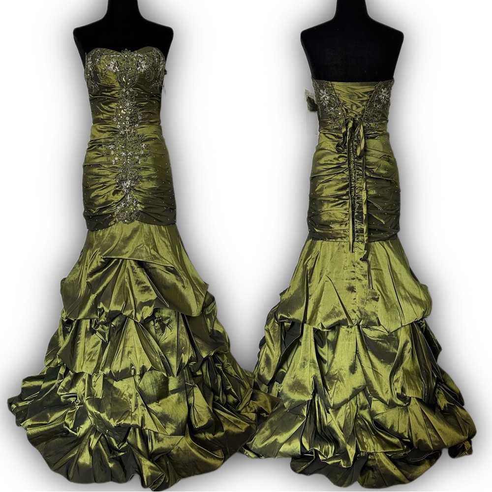COPY - FIESTA Olive Beaded Mermaid Gown🌟
